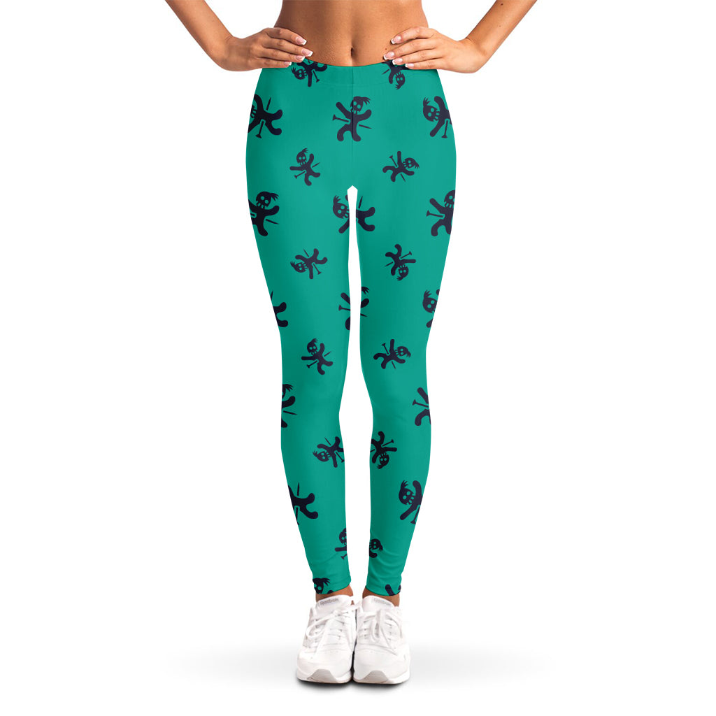 Halloween Voodoo Doll Pattern Print Women's Leggings