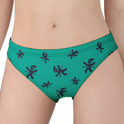 Halloween Voodoo Doll Pattern Print Women's Panties