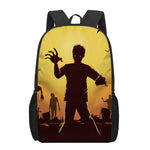Halloween Walking Zombie Print 17 Inch Backpack