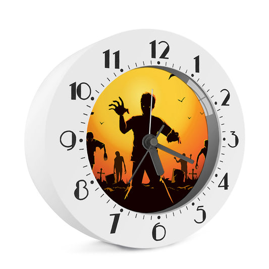 Halloween Walking Zombie Print Alarm Clock