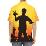 Halloween Walking Zombie Print Aloha Shirt