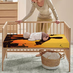 Halloween Walking Zombie Print Baby Crib Sheet