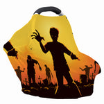 Halloween Walking Zombie Print Baby Seat Cover