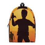 Halloween Walking Zombie Print Backpack