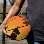 Halloween Walking Zombie Print Basketball