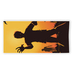 Halloween Walking Zombie Print Beach Towel