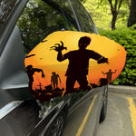 Halloween Walking Zombie Print Car Side Mirror Covers