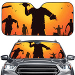 Halloween Walking Zombie Print Car Windshield Sun Shade