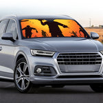 Halloween Walking Zombie Print Car Windshield Sun Shade