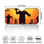 Halloween Walking Zombie Print Car Windshield Sun Shade