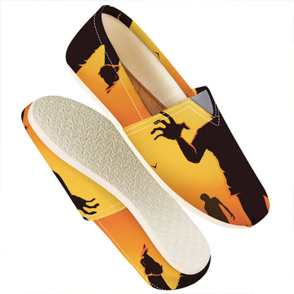 Halloween Walking Zombie Print Casual Shoes