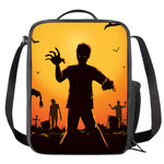 Halloween Walking Zombie Print Crossbody Lunch Bag