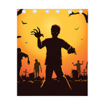 Halloween Walking Zombie Print Curtain