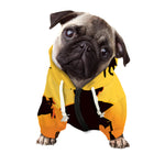 Halloween Walking Zombie Print Dog Zip Up Hoodie