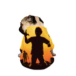Halloween Walking Zombie Print Dog Zip Up Jacket