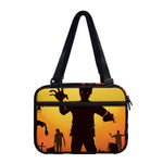 Halloween Walking Zombie Print Double Strap Bible Bag