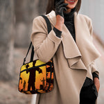 Halloween Walking Zombie Print Double Strap Bible Bag