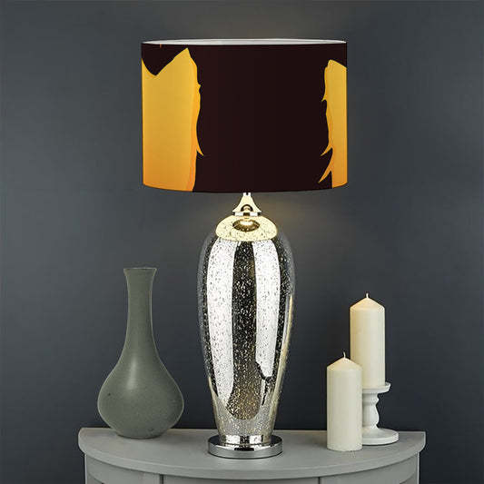 Halloween Walking Zombie Print Drum Lamp Shade