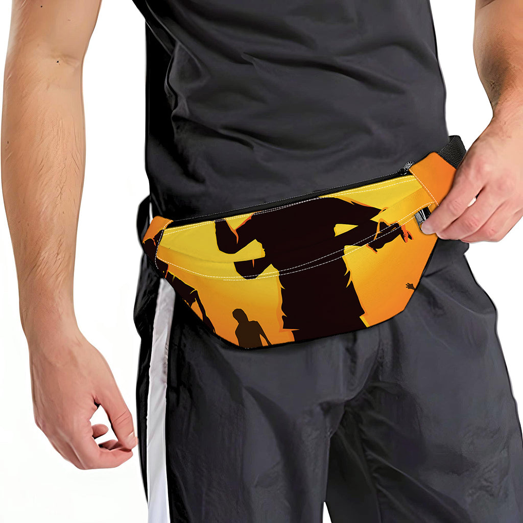 Halloween Walking Zombie Print Fanny Pack