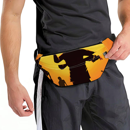 Halloween Walking Zombie Print Fanny Pack