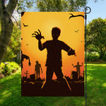 Halloween Walking Zombie Print Garden Flag