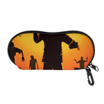 Halloween Walking Zombie Print Glasses Case