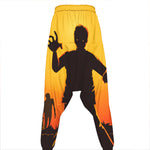 Halloween Walking Zombie Print Hammer Pants