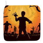 Halloween Walking Zombie Print Hand Towel