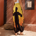 Halloween Walking Zombie Print Harem Pants