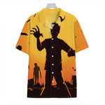 Halloween Walking Zombie Print Hawaiian Shirt