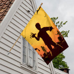 Halloween Walking Zombie Print House Flag