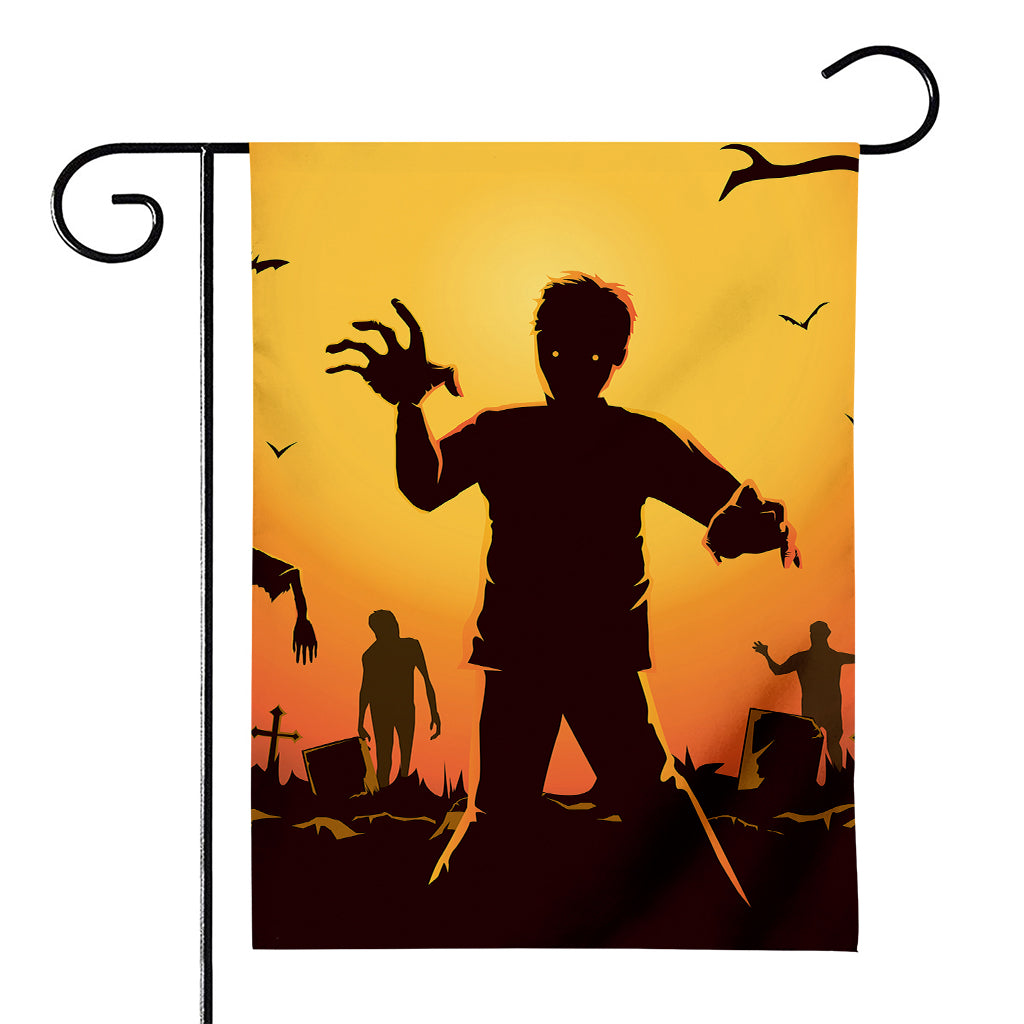 Halloween Walking Zombie Print House Flag