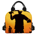 Halloween Walking Zombie Print Insulated Lunch Bag