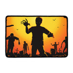 Halloween Walking Zombie Print Kitchen Mat