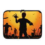 Halloween Walking Zombie Print Laptop Sleeve