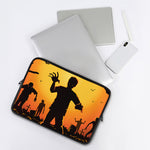 Halloween Walking Zombie Print Laptop Sleeve