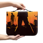Halloween Walking Zombie Print Leather Bible Cover