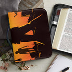 Halloween Walking Zombie Print Leather Bible Cover