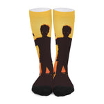 Halloween Walking Zombie Print Long Socks