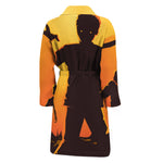 Halloween Walking Zombie Print Men's Bathrobe