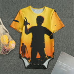 Halloween Walking Zombie Print Men's Bodysuit