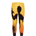 Halloween Walking Zombie Print Men's Leggings