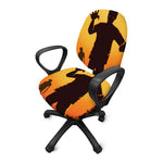 Halloween Walking Zombie Print Office Chair Cover