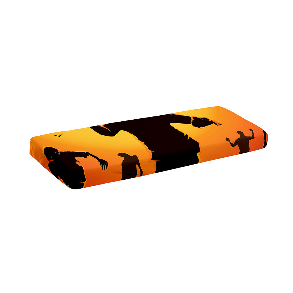 Halloween Walking Zombie Print Piano Keyboard Cover