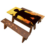 Halloween Walking Zombie Print Picnic Table Cover