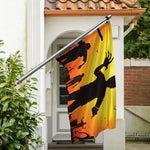 Halloween Walking Zombie Print Polyester Flag