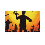 Halloween Walking Zombie Print Polyester Flag
