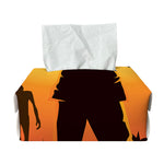 Halloween Walking Zombie Print Rectangle Tissue Box Cover