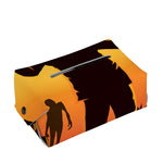 Halloween Walking Zombie Print Rectangle Tissue Box Cover