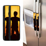 Halloween Walking Zombie Print Refrigerator Handle Covers